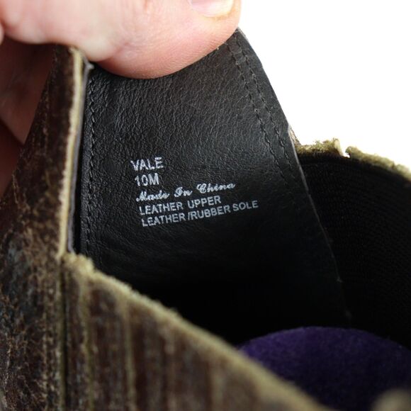 EC Donald J. Pliner Factory Distressed Cowboy Western Leather Booties - Picture 8 of 9